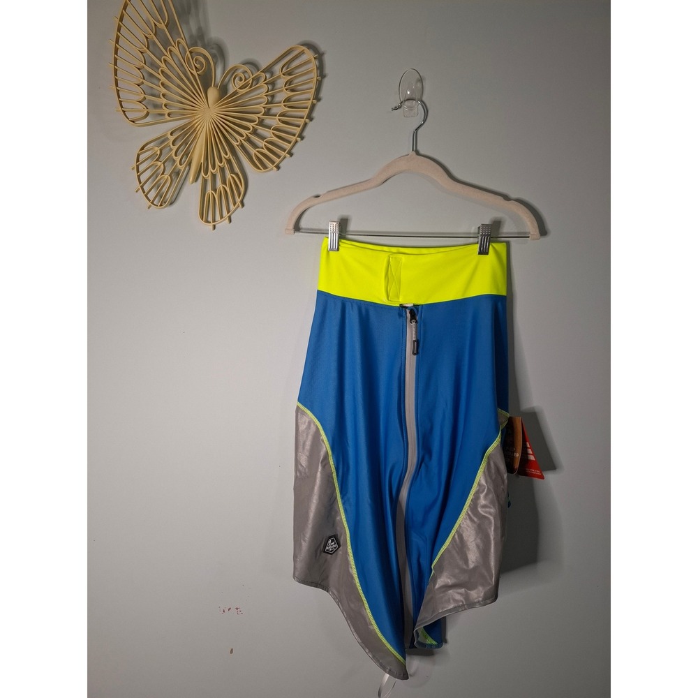 Arcadia Trail Dog Zip-Up Rashguard Blue Neon Yellow Reflective XXL 40in Girth